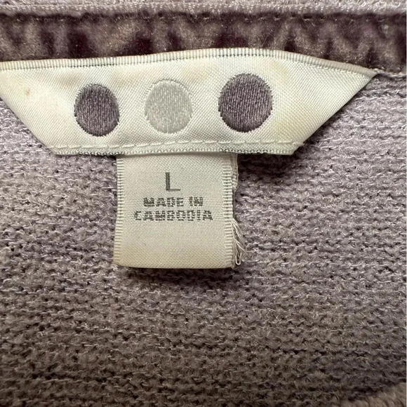 Three Dots soft long sleeve pullover in gray - Picture 5 of 7